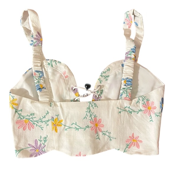 For Love And Lemons Majorie Top in Ivory - Picture 3 of 4